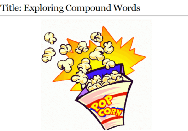 Webquest: Exploring compound words | Recurso educativo 33960