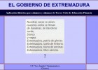 El gobierno de Extremadura | Recurso educativo 34632