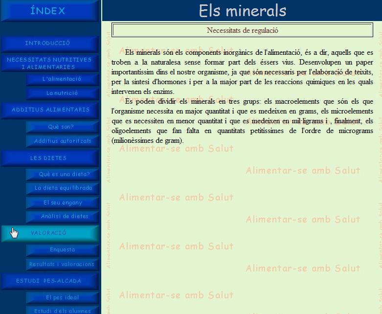 Les sals minerals | Recurso educativo 35903 - Tiching