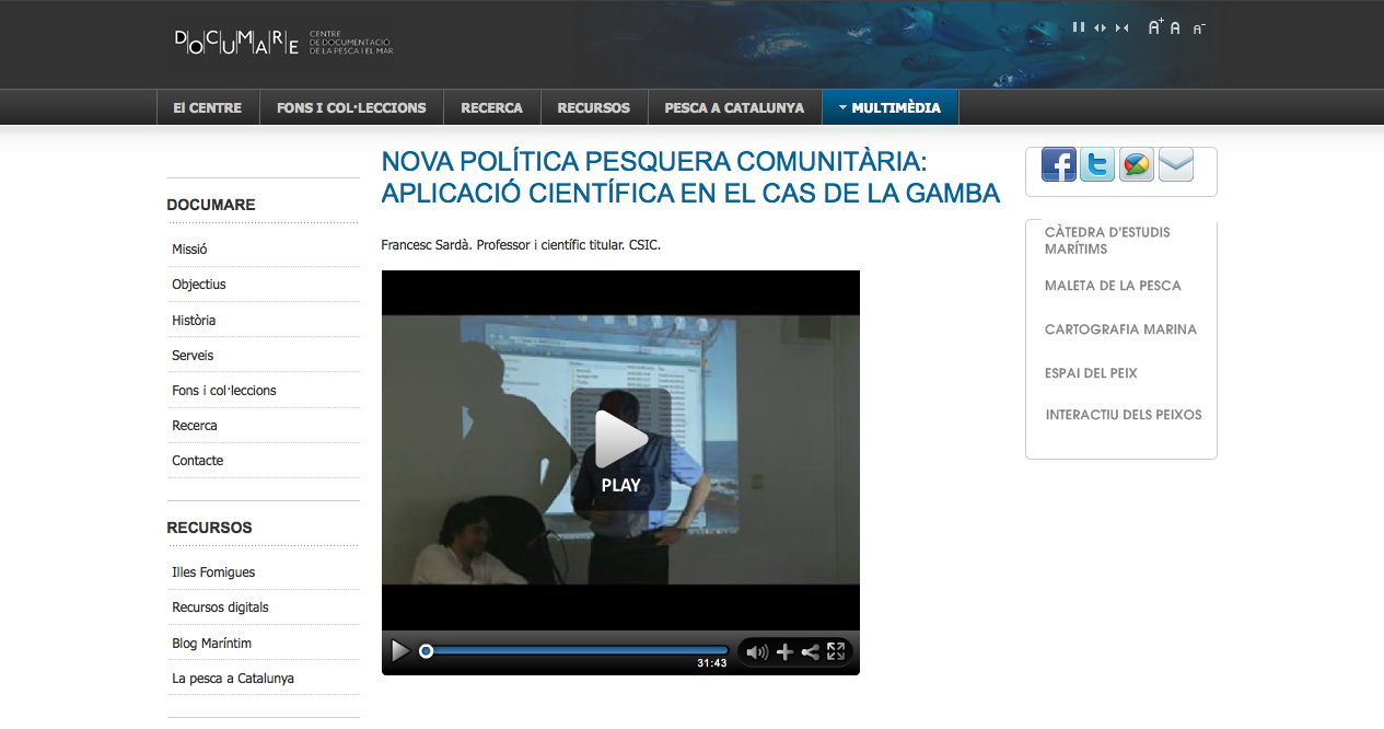 Nova política pesquera comunitària: Aplicació científica en el cas de la gamba | Recurso educativo 36149
