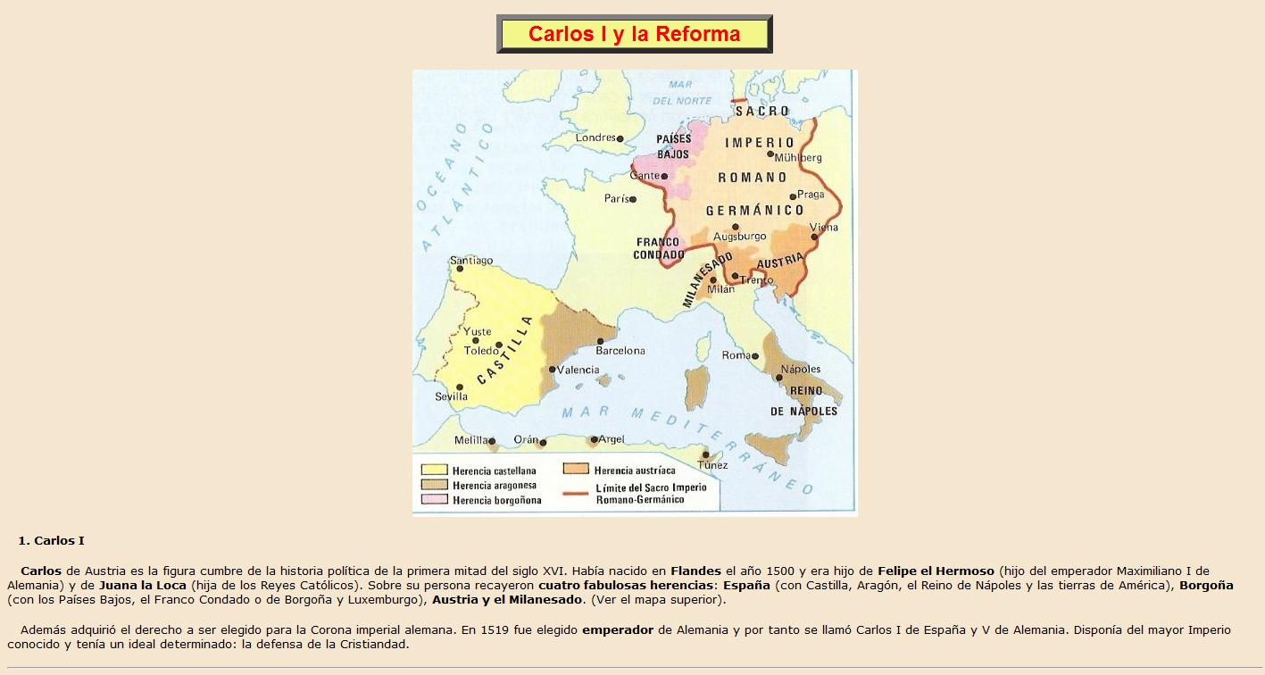 Carlos I y la Reforma | Recurso educativo 37705