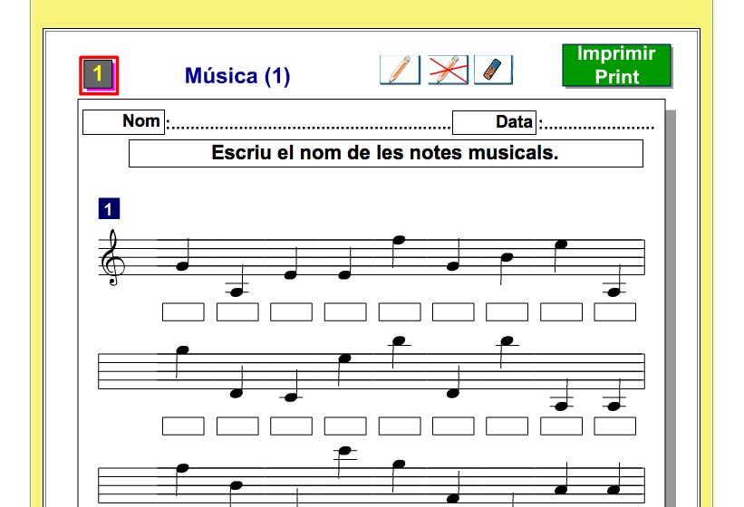 Les notes musicals | Recurso educativo 38477