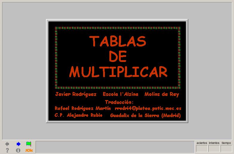 Las tablas de multiplicar | Recurso educativo 40466