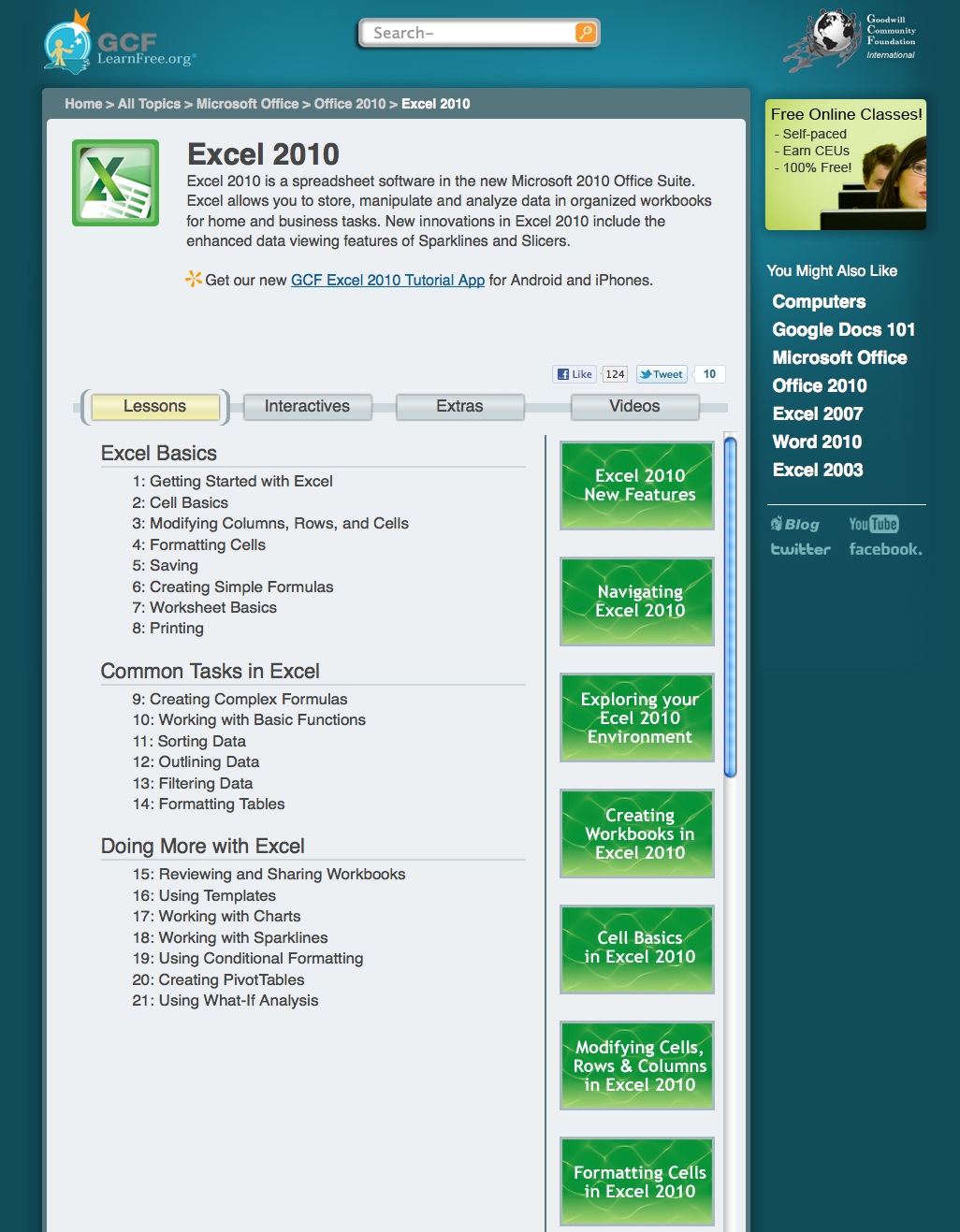 Tutorial Excel 2010 | Recurso educativo 41481