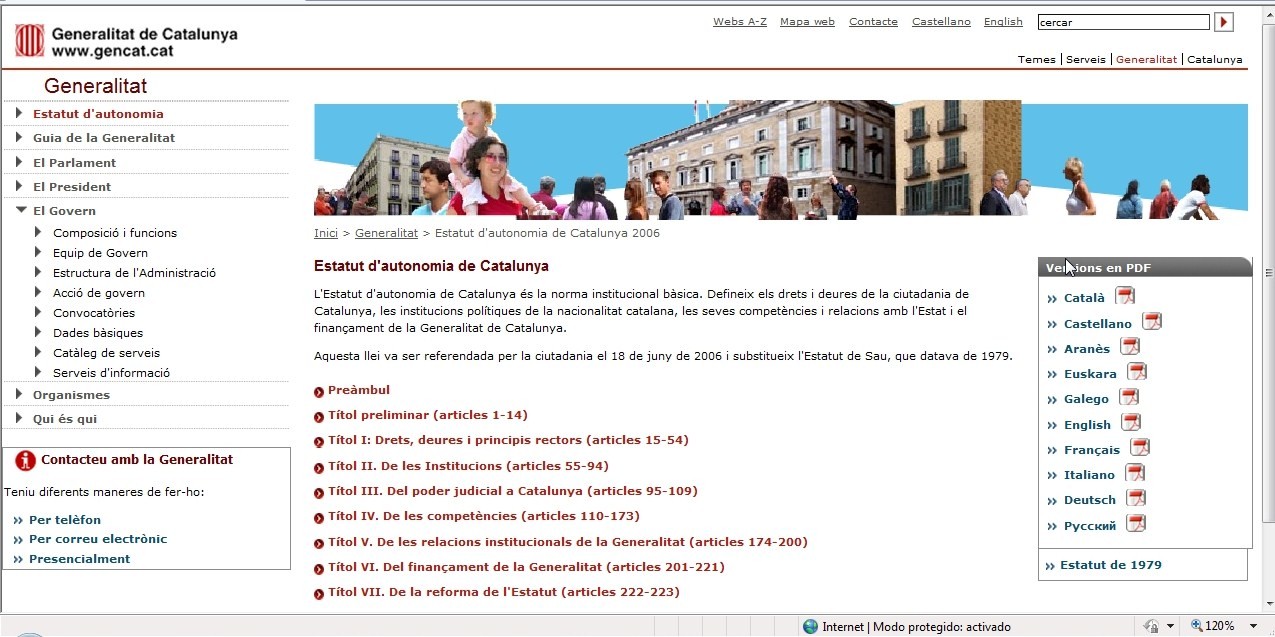 Estatut de Catalunya | Recurso educativo 42433