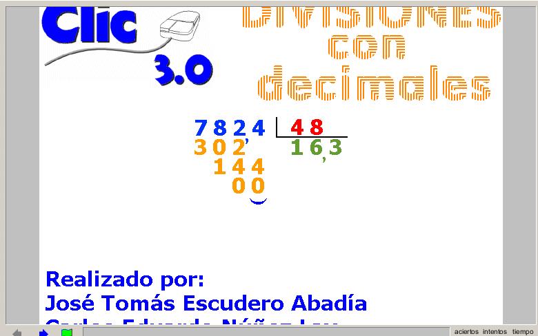 Divisiones con decimales | Recurso educativo 42946 - Tiching