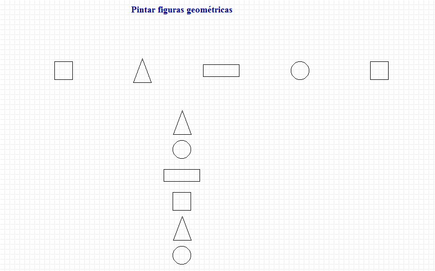 Pintar figuras geométricas | Recurso educativo 43202 - Tiching