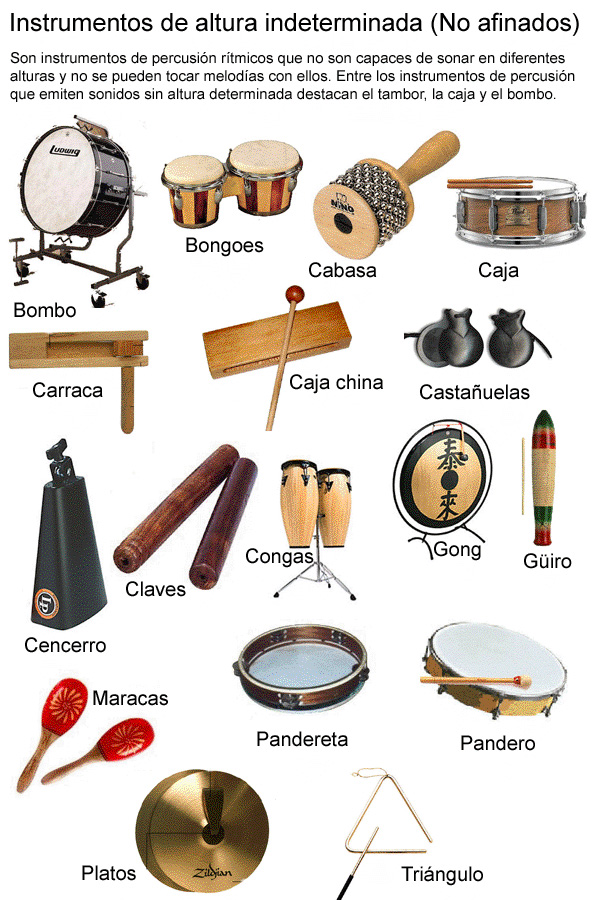 Instrumentos de percusión | Recurso educativo 43482