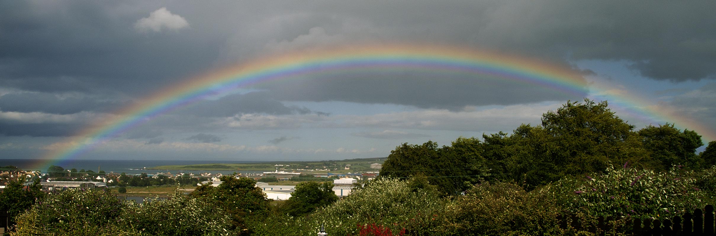 Fotografía: arco iris como ejemplo de línea curva | Recurso educativo 48150
