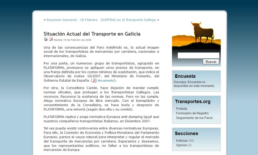 Situación Actual del Transporte en Galicia | Recurso educativo 49055