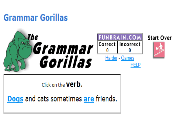 The grammar gorillas | Recurso educativo 49235