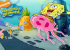 Puzzles: Bob Esponja montado en una medusa | Recurso educativo 61287