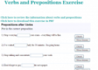 Verbs and prepositions exercise | Recurso educativo 61956