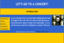 Webquest: Let's go to a concert | Recurso educativo 10932