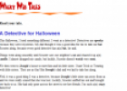 A Detective for Halloween | Recurso educativo 11492