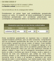 Características de la conjugación latina | Recurso educativo 18668