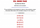 Website: ESL Idiom page | Recurso educativo 24324