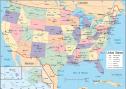 Fotografía: mapa de los Estados Unidos para contar clasificar según colores. | Recurso educativo 30597