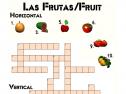 Crucigrama: Las frutas/fruit | Recurso educativo 5504