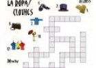 Crucigrama: La ropa/clothes | Recurso educativo 5505