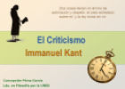 El Criticismo. Immanuel Kant | Recurso educativo 66018