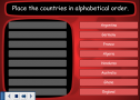 Countries alphabetical order | Recurso educativo 71177