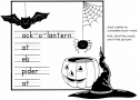 Making Halloween words | Recurso educativo 77427