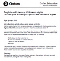 Designing a poster for children's rights | Recurso educativo 78468