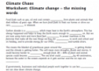 Climate change: The missing words | Recurso educativo 78507