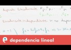 Matrices: dependencia lineal | Recurso educativo 109451