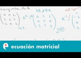 Ecuacion matricial (ejercicio 1) | Recurso educativo 109460
