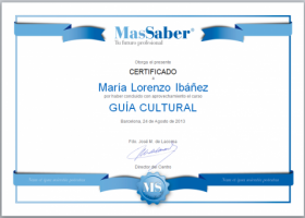 Curso de Guía cultural | MasSaber | Recurso educativo 114059