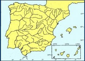 Mapa Mudo: Ríos de España | Recurso educativo 675693