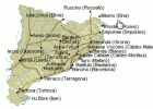 Mapa amb les ciutats romanes catalanes | Recurso educativo 682147
