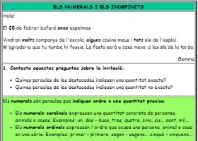 Els numerals i els indefinits | Recurso educativo 680578