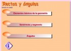 Rectas y ángulos | Recurso educativo 727412