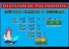 DIVISIÓN DE POLINOMIOS Método Clásico | Recurso educativo 743917