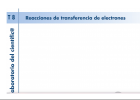 Reacciones de transferencia de electrones | Recurso educativo 744292