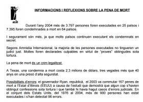 Informació i reflexions sobre la pena de mort | Recurso educativo 751033