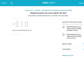 Determinante de una matriz | Recurso educativo 754337