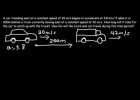 Physics Solving 2D Kinematic Problems Part 9 -Car Catching Up to The Truck | Recurso educativo 761127