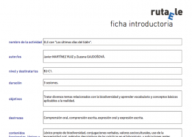 Ficha de la actividad ELE con "Los últimos días del Edén" | Recurso educativo 761526