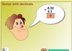 Sumar amb decimals | Recurso educativo 776551
