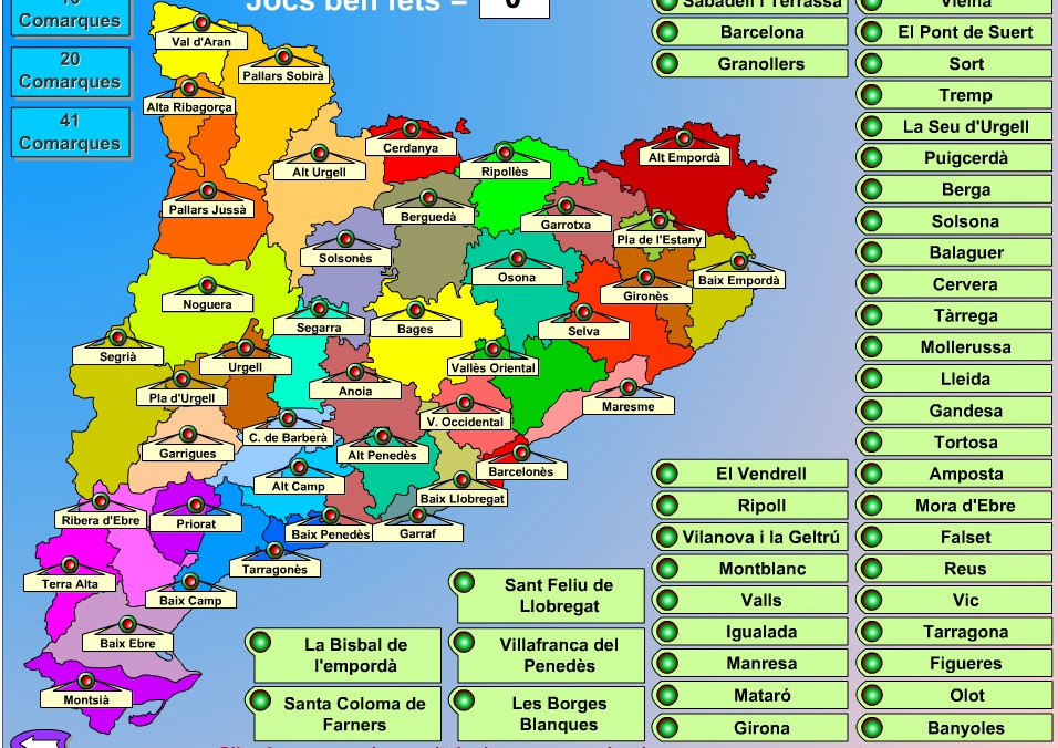 Les comarques de Catalunya | Recurso educativo 37869