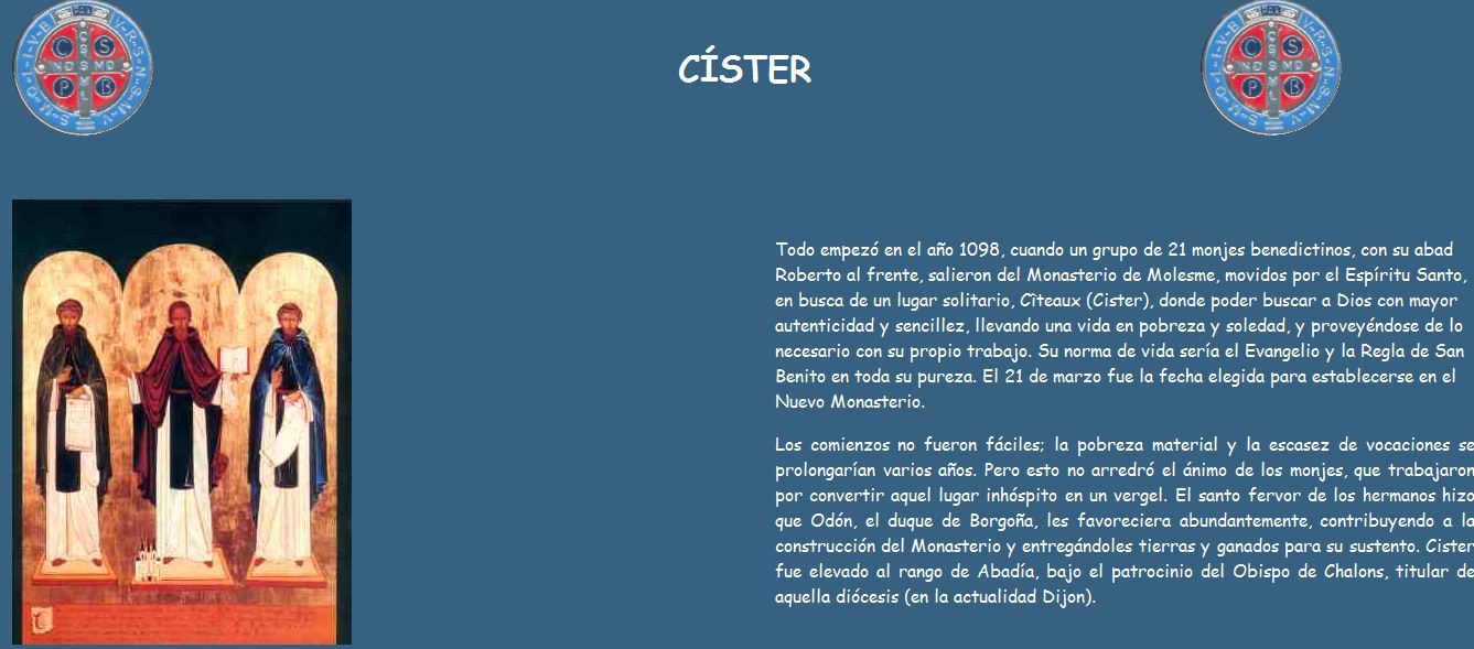 La orden del Cister | Recurso educativo 41437