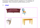 Furniture Vocabulary | Recurso educativo 60643