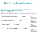 Time prepositions exercise (2) | Recurso educativo 61941