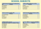 School subjects | Recurso educativo 14148