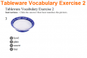Tableware vocabulary | Recurso educativo 20272