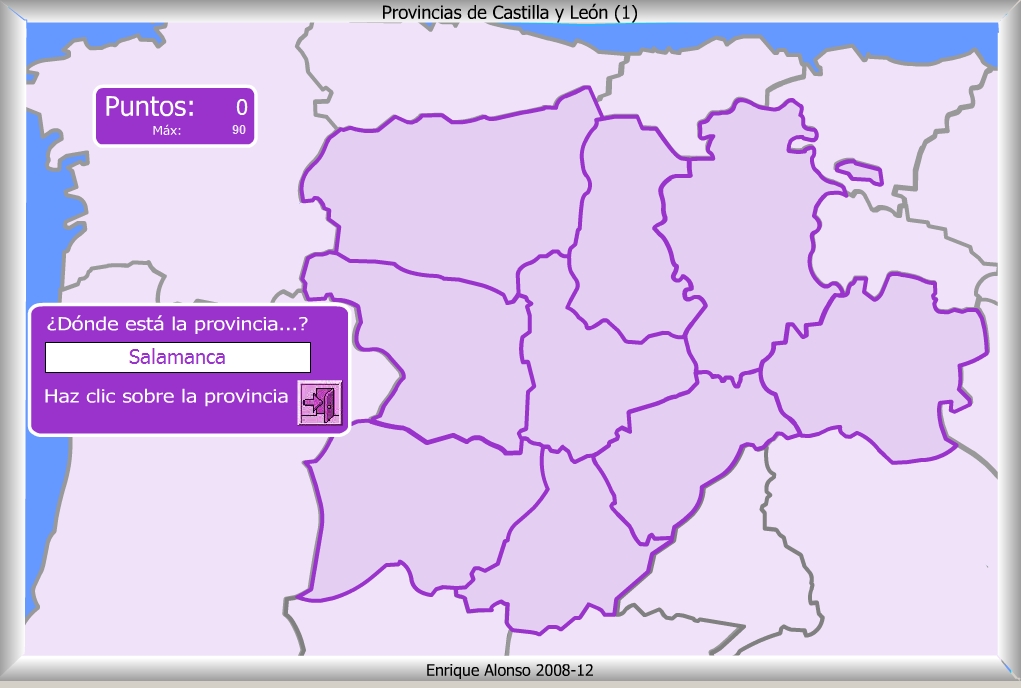 Mapa de las provincias de Castilla y León | Recurso educativo 84221